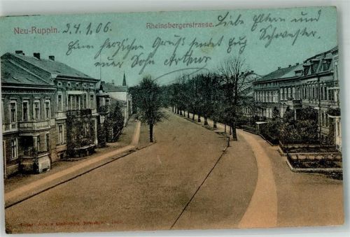 Neuruppin 1906 Rheinsbergerstrasse