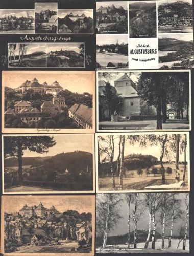 Augustusburg Lot mit 15 AK , 1 doppelt