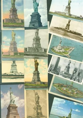 New York City Lot mit 27 AK Freiheitstatue Punkte auf den Plastikhüllen