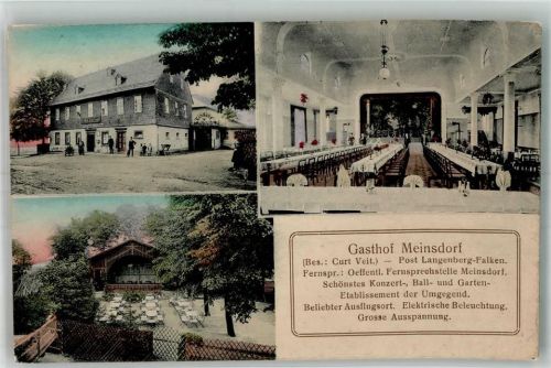 Langenberg Gasthaus Meinsdorf Festsaal Gartenwirtschaft