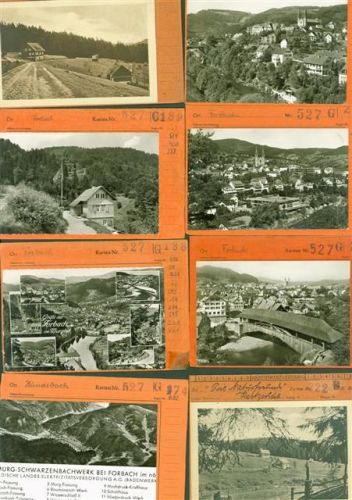 Forbach Lot mit 26 AK Musterkarten Original aus Metzarchiv Bestellvorgänge und Auflagenzahlen