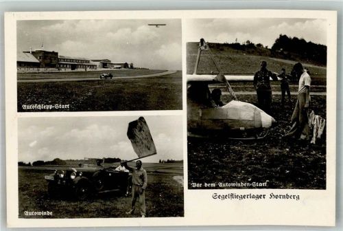 Hornberg Fliegerlager Autoschlepp-Start, Autowinde