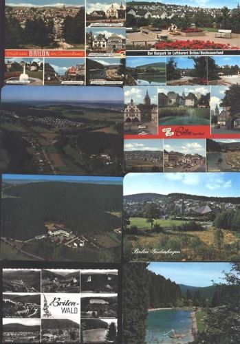 Brilon mit Stadtteilen , Lot mit 8 div AK