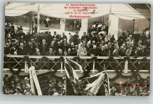 Augsburg 1910 57. Katholiken-General-Versammlung August 1910 Huldigungsakt