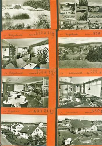 Lützenhardt Lot mit 26 AK Musterkarten Original aus Metzarchiv Bestellvorgänge und Auflagenzahlen