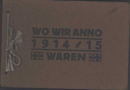 Wo wir anno 1914-15 waren Album mit 10 Bildern Frankreich