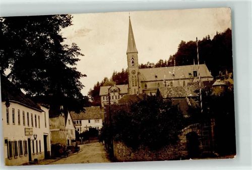 Soden-Stolzenberg Dorfstraße Emailleschild Kirche