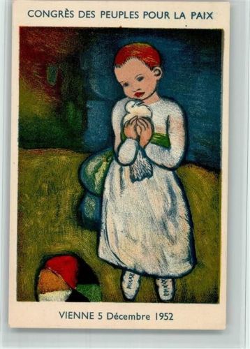 Picasso? Congres des Peuples Pour la Paix 1952 Künstlerkarte Surrealismus 1952 BOAKC