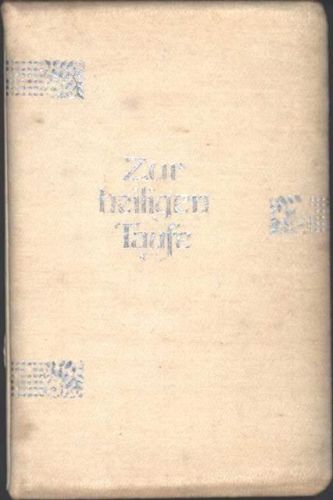 Biel/Bienne Taufbüchlein von 1917, Vorderseite Stoff