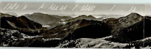 Rottach Blick auf die Zentralalpen Wallbergbahn