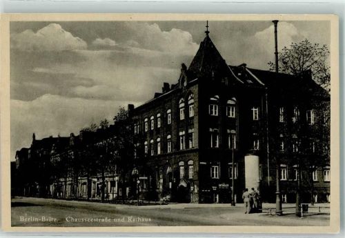 Britz Chausseestraße Rathaus Litfaßsäule