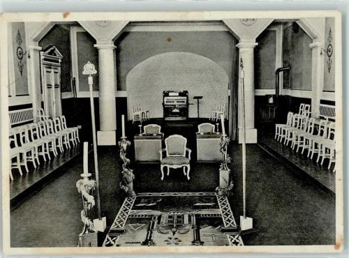 Erlangen Loge Libanon z.d. 3 Cedern Rückansicht des Tempels AK
