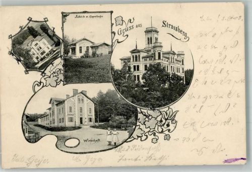 72458 W7473 Straßberg , Hohenz 1903 - Gasthaus Verwaltung
