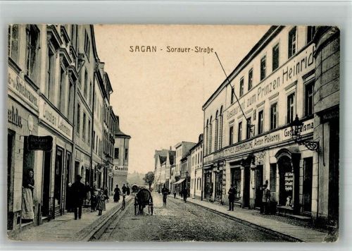 Sagan Gasthaus zum Prinzen Heinrich Geschäft sorauer Straße