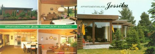 Bad Bodenteich Appartmentanlage Jessika Innen- und Aussenansicht Klappkarte