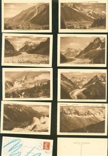 Chamonix-Mont-Blanc Lot mit 12 AK