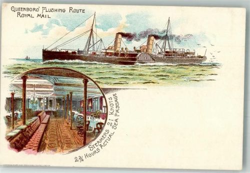 New York City Steamers Queensboro Flushing Route Royal Mail