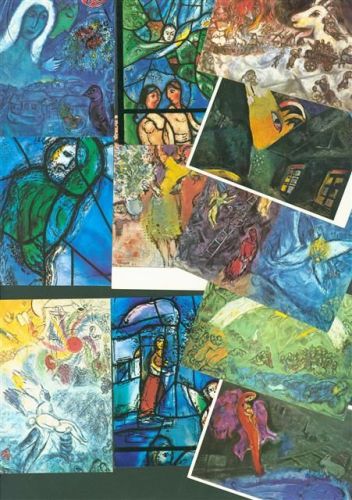 Lot mit 20 AK und 18 Fotos und 1 Broschüre Chagall, Marc Posten 21 bis 100 AK