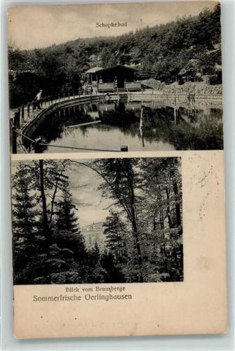 Oerlinghausen Schopkebad Blick vom Brunsberge Sommerfrische
