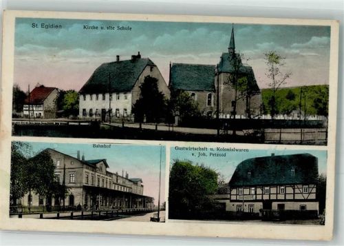 St. Egidien Kirche Alte Schule Bahnhof Gasthaus Petzold