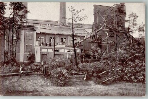 Chemnitz 1916 Sturm-Katastrophe 27. 05. 1916 Zerstörtes Elektrizitätswerk