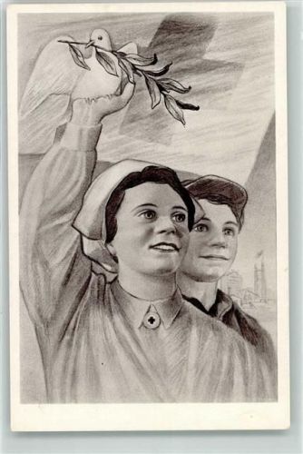 Prag 1951 Sjezd CS. Cerveneho Krize Politik Friedenstaube