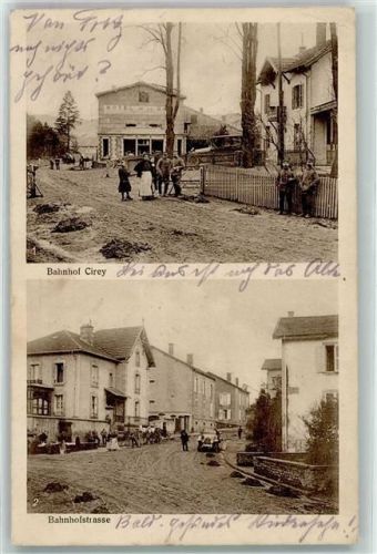 Cirey 1915 Bahnhof Bahnhofstraße Oldtimer