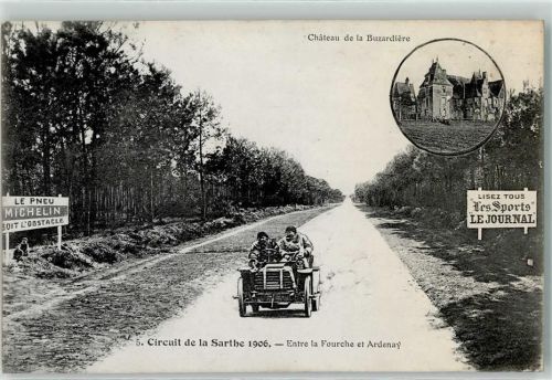 Le Mans Nr. 5 Circuit de la Sarthe 1906 Rennstrecke