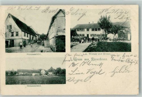Bärenbronn Dorfstrasse Gasthaus zur Krone Wildblumenwiese