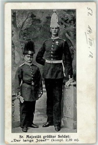 1910 Größter Soldat , der lange Josef 2,39 m AK