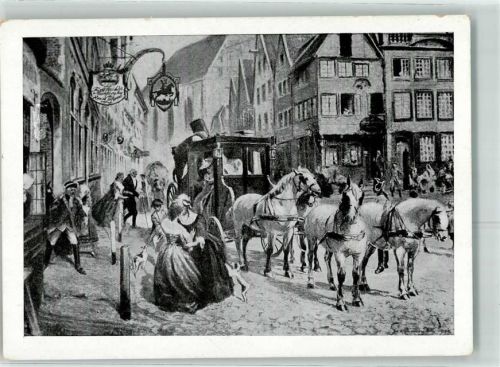 Osnabrück 10 Jahre Br.-S.-V. Niedersachsen Die vierspännige Fürstbischöfliche Personenpost um 1785 Sonderstempel Briefmarkenausstellung