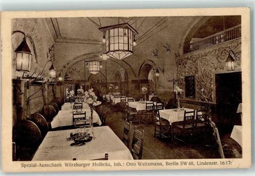 Kreuzberg Gasthaus Würzburger Hofbräu Gaststube Lindenstraße 16-17
