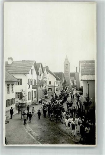 Obergünzburg Festumzug Fronleichnam Ort handschriftlich