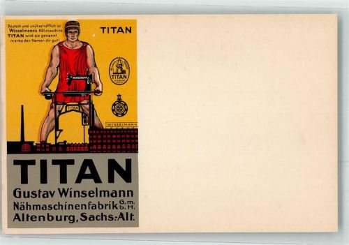 Altenburg Werbung Titan Gustav Winselmann Fabrik