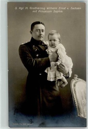 1912 Großherzog Wilhelm Ernst mit Prinzessin Sophie AK