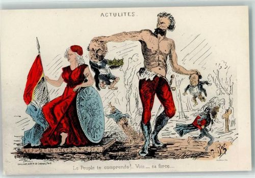 La Commune de Paris en 1871 Deutsch-Französicher Krieg Politik Karikatur