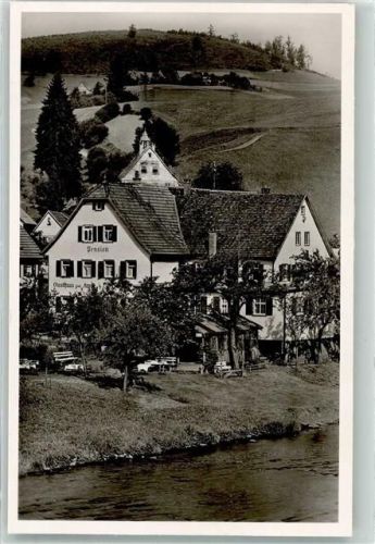 Huzenbach Gasthaus Pension zur Krone Murgtal Foto AK