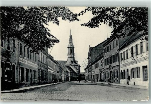Großenhain 1917 Naundorfer Straße Möbel-Tischlerei Gasthaus Marienkirche