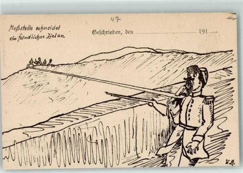HandgemaltMeßstelle schneidet ein feindliches Ziel an Soldat sign WA