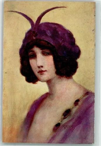 Art Deco sign. Gayac Nr. 33 Amethyst Editeur P.J. Gallais & Cie Paris
