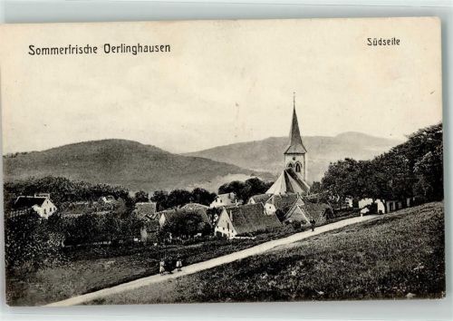 Oerlinghausen 1909 Kirche Kinder Sommerfrische