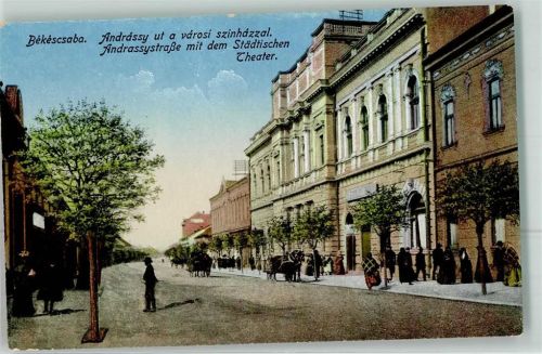 Bekescsaba - Andreasstraße mit städt. Theater