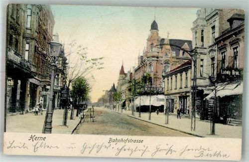 Herne 1904 Bahnhofstrasse