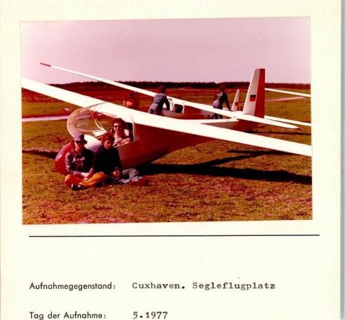 Cuxhaven Foto montiert auf Karton