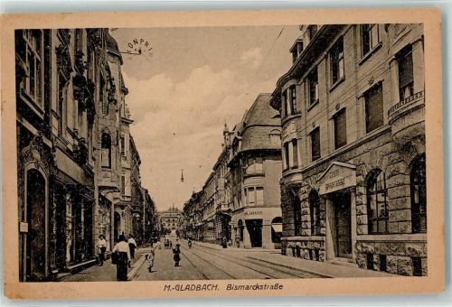 Mönchengladbach Bismarckstraße Geschäfte Kronprinz Kinder Fliegerpost