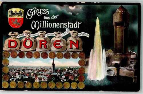 Düren 1915 Wasserturm am alten Cölnplatz