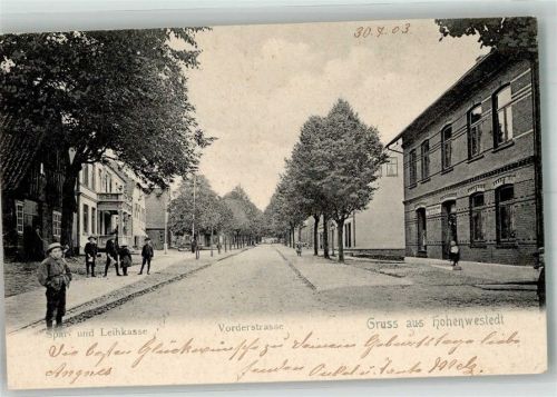 Hohenwestedt 1903 Vorderstrasse Spar- und Leihkasse