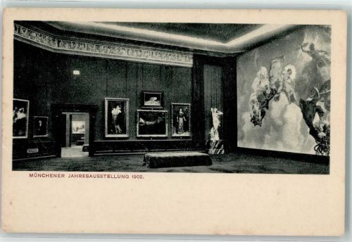 München 1902 Jahresausstellung im Glaspalast Architektur Jugendstil