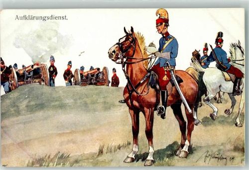 Aufklärungsdienst Reiter Kavallerie Kanonen BKW I Nr 346-10