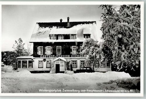 Zwieselberg Gasthaus zum Auerhahn tief verschneit Fotograf Lengerer